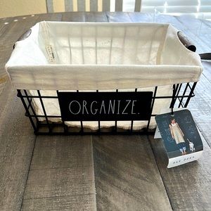 Rae Dunn “ORGANIZE” basket
